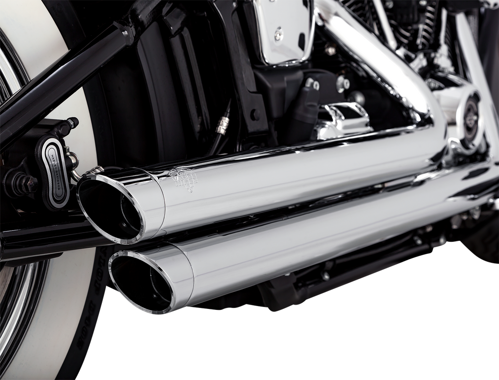 Vance & Hines Big Shots Staggered Exhaust System - Chrome, Part Number 17341