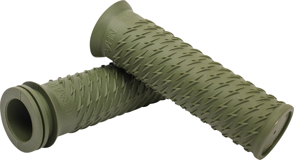 Thrashin Supply Co. Green Bolt Grips TSC-2708-6 for V-Twin Motorcycles