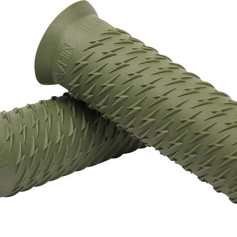 Thrashin Supply Co. Green Bolt Grips TSC-2708-6 for V-Twin Motorcycles
