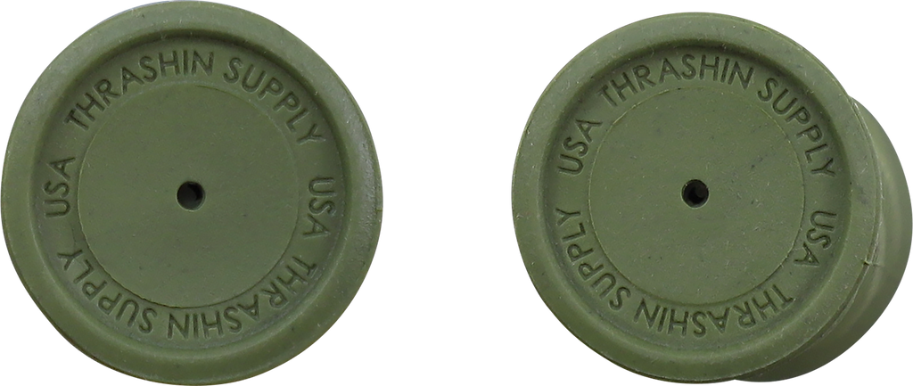 Thrashin Supply Co. Green Bolt Grips TSC-2708-6 for V-Twin Motorcycles