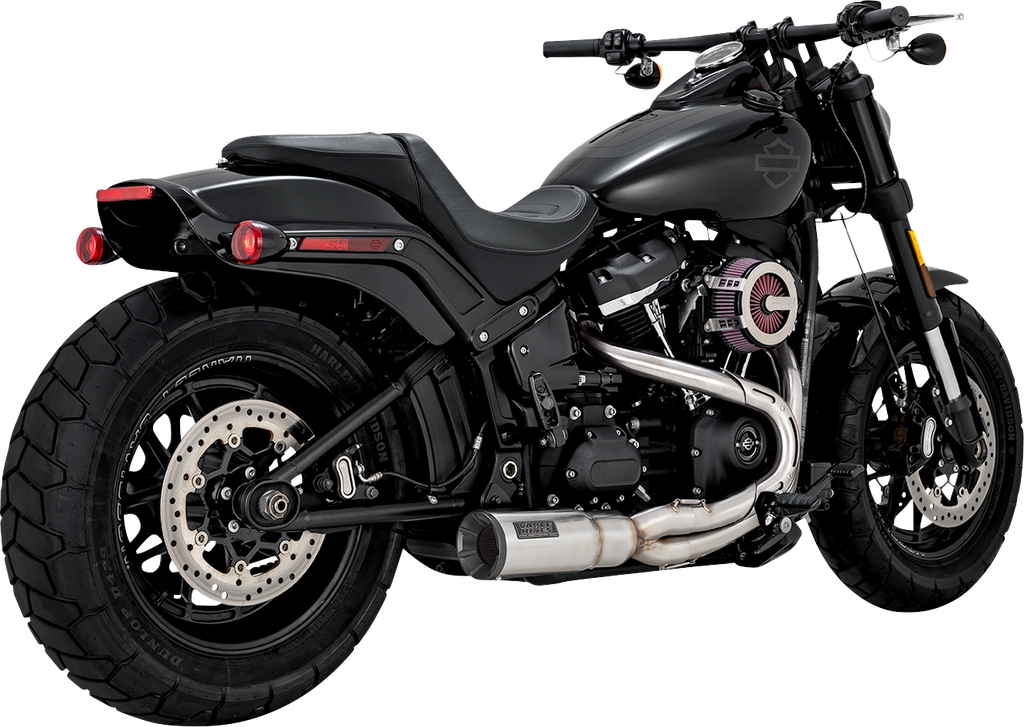 Vance & Hines 27331 2-into-1 Hi-Output Short Exhaust System in Brushed Stainless Steel