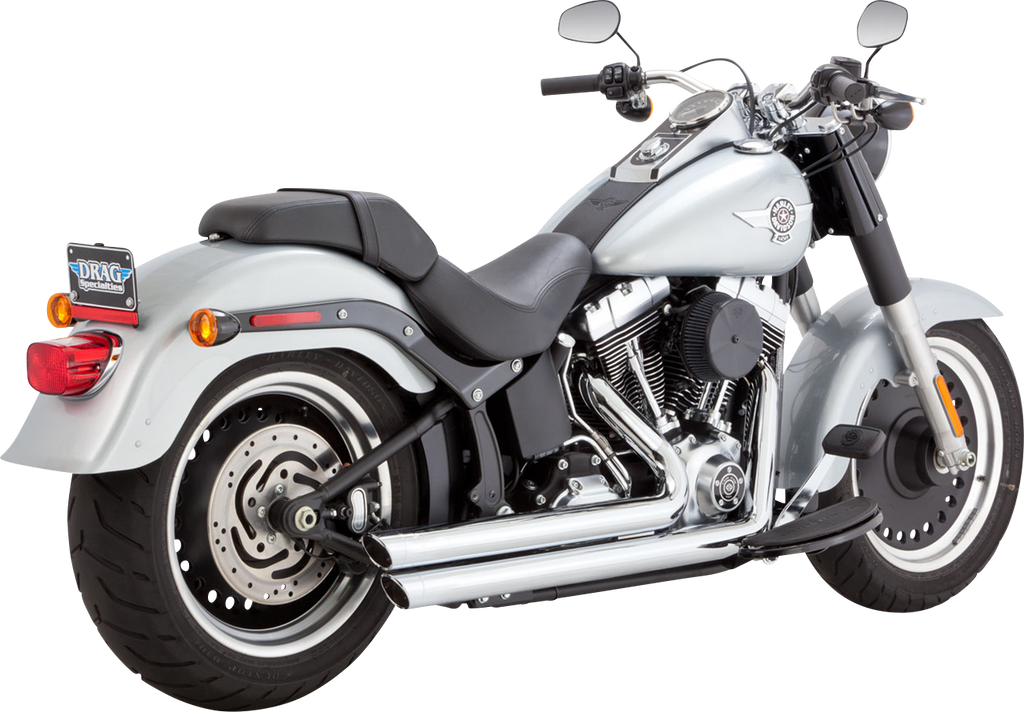 Vance & Hines Big Shots Staggered Exhaust System - Chrome (Part #17339)