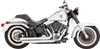 Vance & Hines Big Shots Staggered Exhaust System - Chrome (Part #17339)