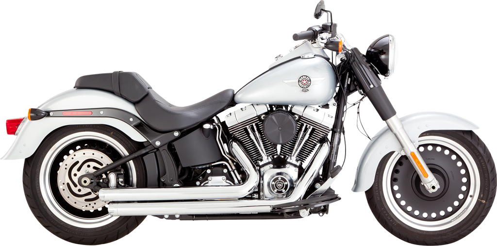 Vance & Hines Big Shots Staggered Exhaust System - Chrome (Part #17339)