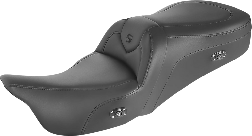 SADDLEMEN Heated RoadSofa™ Seat with Wide Driver Saddle and Lumbar Support - Model 897-06-187HCT