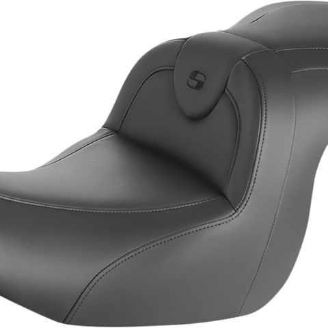 SADDLEMEN RoadSofa* Seat - without Backrest - Black w/ Black Stitching - GL1800 '18-'23 H18-07-187 - Team Dream Rides