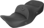SADDLEMEN RoadSofa* Seat - without Backrest - Black w/ Black Stitching - Heated - GL1800 '01-'10 H01-07-187HCT - Team Dream Rides