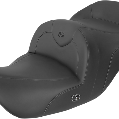 SADDLEMEN RoadSofa* Seat - without Backrest - Black w/ Black Stitching - Heated - GL1800 '01-'10 H01-07-187HCT - Team Dream Rides