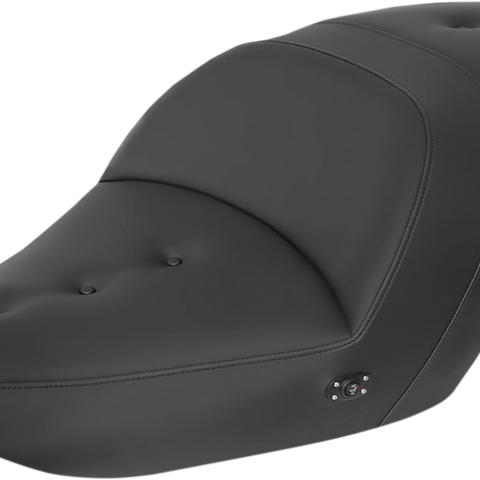 SADDLEMEN Heated Roadsofa* Pillow Top Seat - Without Backrest - Black H23-20-181HCT - Team Dream Rides