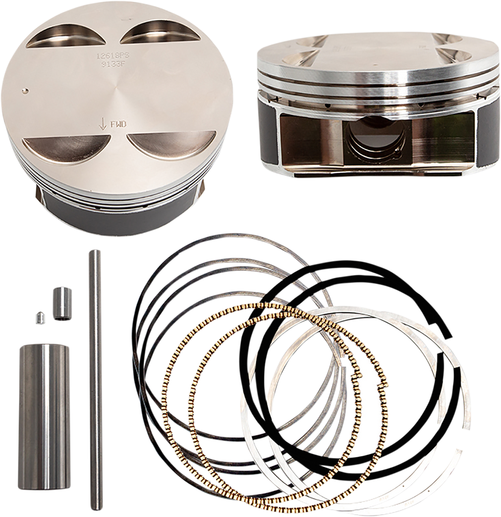 S&S CYCLE Big Bore Piston Kit - 124" - +.010 - M8 920-0141 - Team Dream Rides
