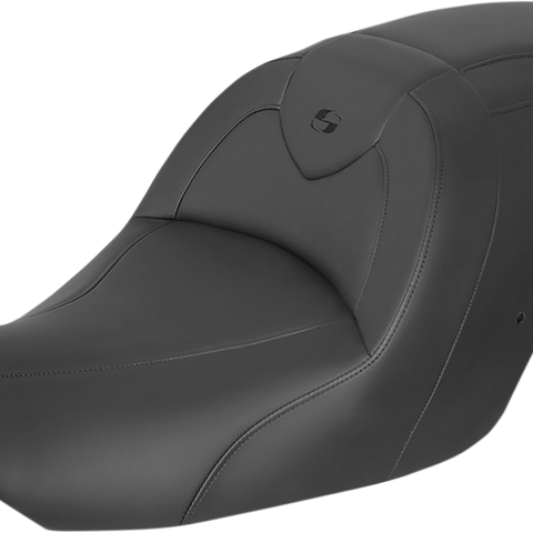 SADDLEMEN RoadSofa* Seat - without Backrest - Black w/ Black Stitching - GL1800 '14-'17 H23-20-187 - Team Dream Rides