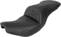 SADDLEMEN RoadSofa* Seat - without Backrest - Black w/ Black Stitching - Indian '14-'23 I14-07-187 - Team Dream Rides