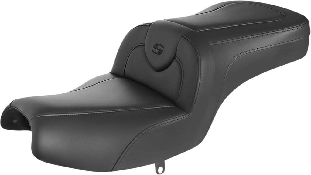 SADDLEMEN RoadSofa* Seat - without Backrest - Black w/ Black Stitching - Challenger '20-'22 I20-06-187 - Team Dream Rides