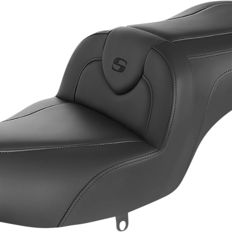 SADDLEMEN RoadSofa* Seat - without Backrest - Black w/ Black Stitching - Challenger '20-'22 I20-06-187 - Team Dream Rides