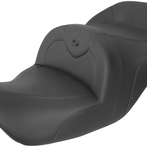 SADDLEMEN RoadSofa* Seat - without Backrest - Black w/ Black Stitching - GL1800 '01-'10 H01-07-187 - Team Dream Rides