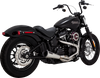 Vance & Hines 27323 2-Into-1 Upsweep Exhaust System in Brushed Stainless Steel