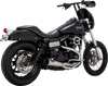 Vance & Hines 27325 2-Into-1 Upsweep Exhaust System in Brushed Stainless Steel