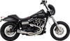 Vance & Hines 27325 2-Into-1 Upsweep Exhaust System in Brushed Stainless Steel
