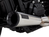 Vance & Hines 27323 2-Into-1 Upsweep Exhaust System in Brushed Stainless Steel