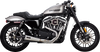 Vance & Hines 27327 2-into-1 Upsweep Exhaust System in Brushed Stainless Steel