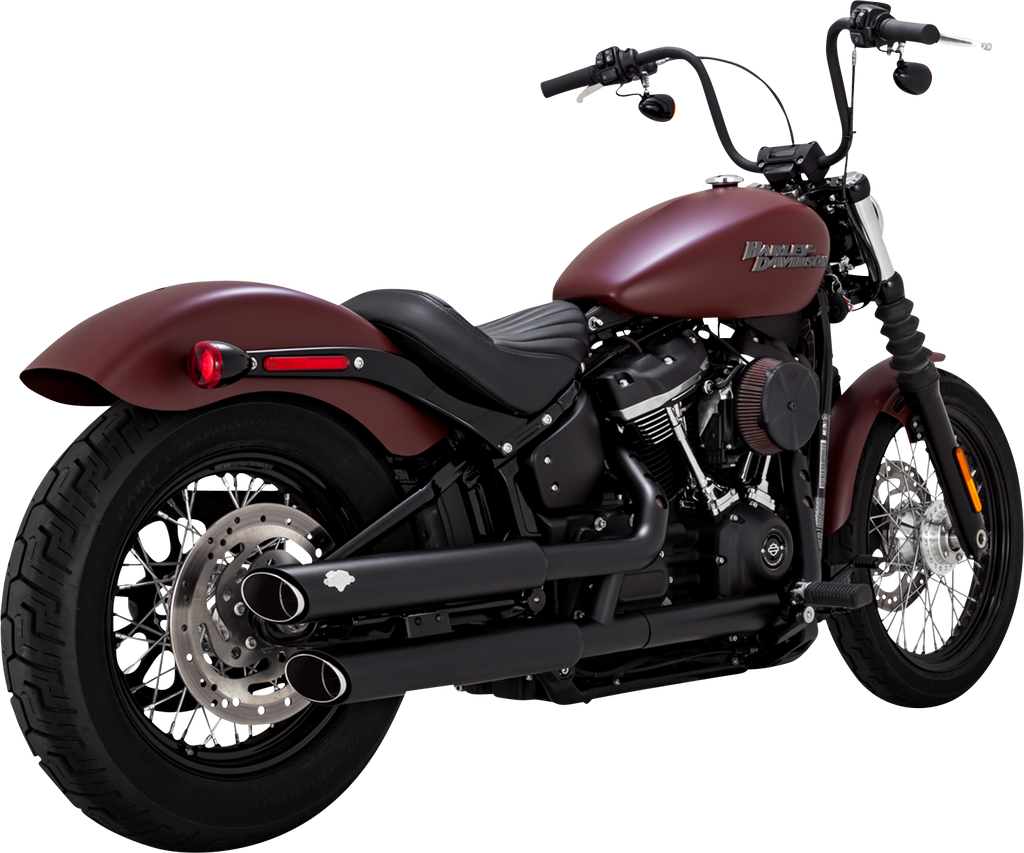 VANCE & HINES 3" Twin Slash Slip-On Mufflers - Black 46376 - Team Dream Rides