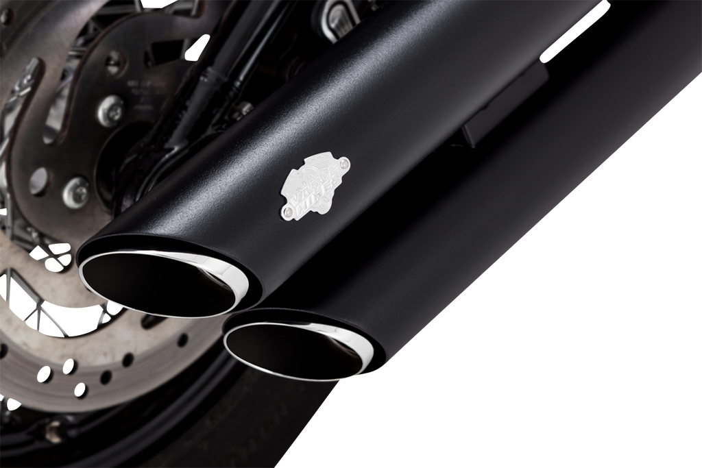 VANCE & HINES 3" Twin Slash Slip-On Mufflers - Black 46376 - Team Dream Rides