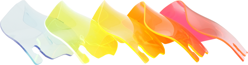 Klock Werks Ice Flare Windshield, Orange Ice, for 1996–2013 FLHT and FLHX, KWW-01-0653