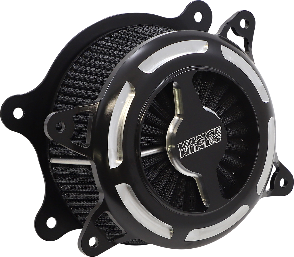 Vance & Hines VO2 Blade Air Intake - Black Contrast Part #40393 for V-Twin Motorcycles
