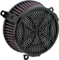 COBRA Air Cleaner Kit - Black 06-0467-02B-SB - Team Dream Rides
