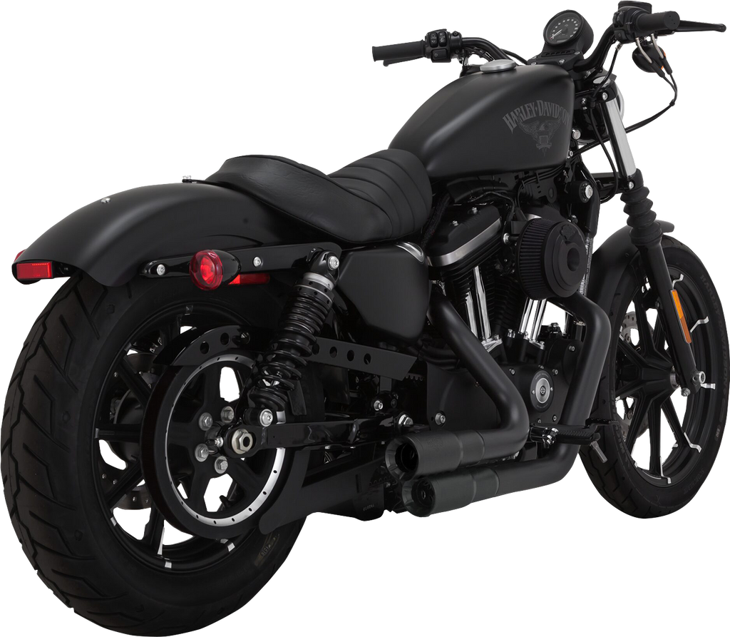 Vance & Hines 46374 Mini Grenades 2-Into-2 Exhaust System with Black Finish