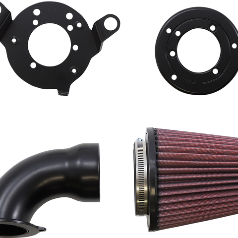 COBRA Cone Air Intake - Black - Twin Cam 606-0102-06B-SB - Team Dream Rides