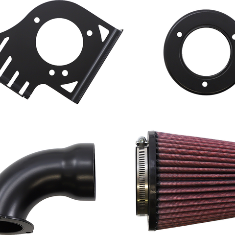 COBRA Cone Air Intake - Black - Softail 606-0104-06B-SB - Team Dream Rides