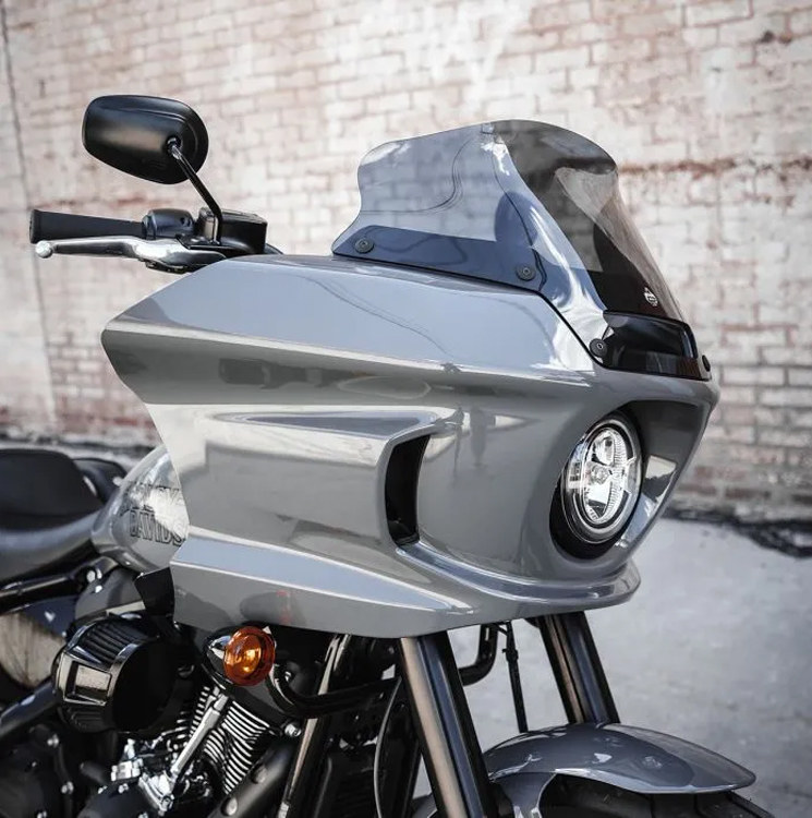 Klock Werks Flare® Windshield for FXLRST, Dark Smoke, KWW-02-0607-DS