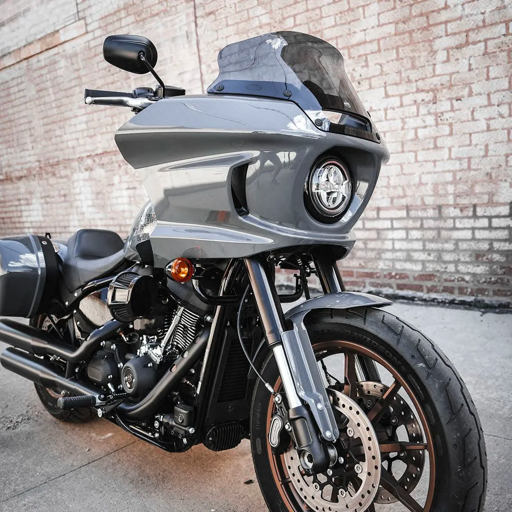 Klock Werks Flare® Windshield for FXLRST, Dark Smoke, KWW-02-0607-DS