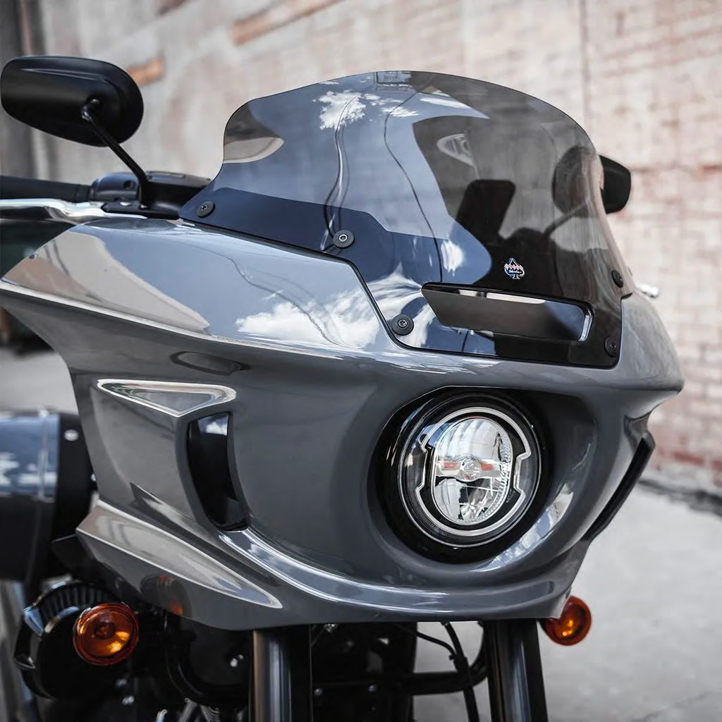 Klock Werks Flare® Windshield for FXLRST, Dark Smoke, KWW-02-0607-DS
