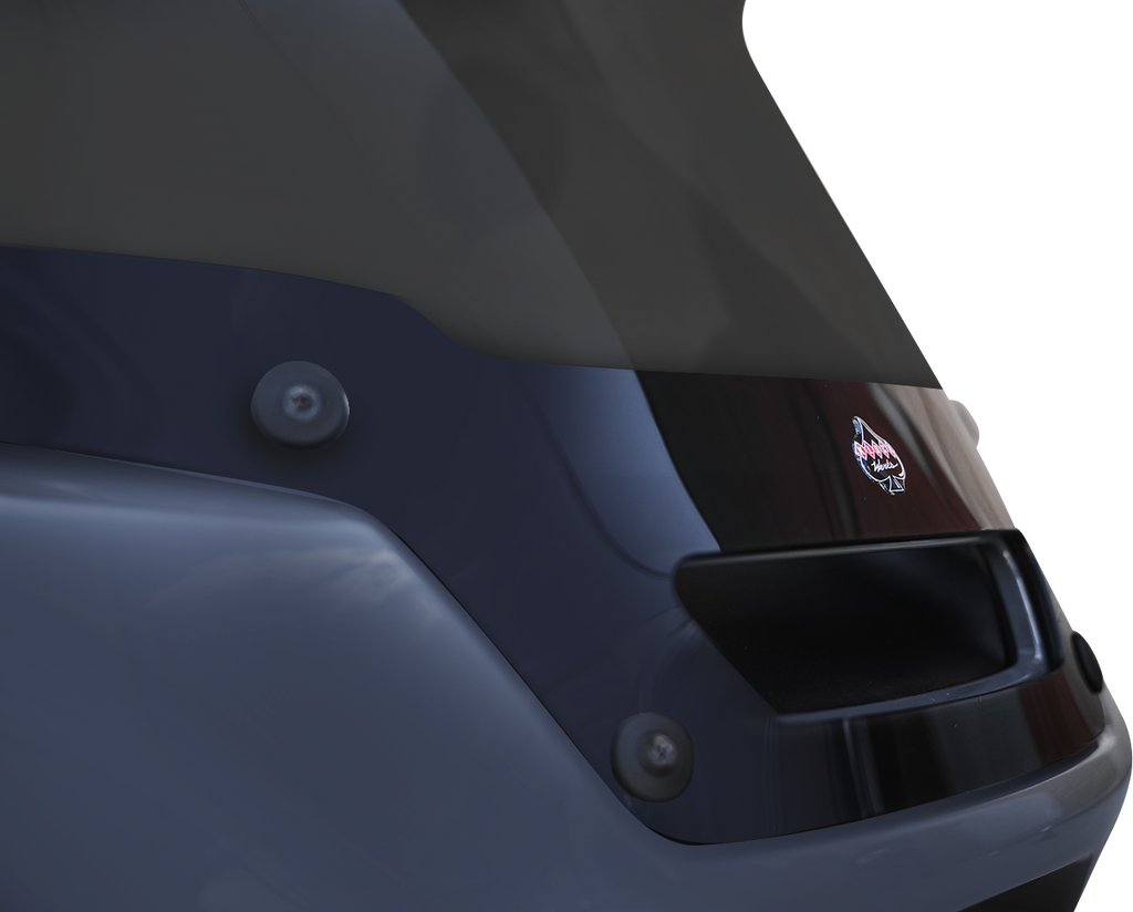 Klock Werks Flare® Windshield for FXLRST, Dark Smoke, KWW-02-0607-DS