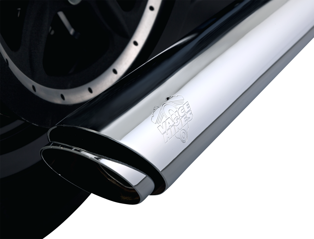 Vance & Hines 16361 Twin Slash 3-Inch Chrome Slip-On Muffler with PCX Technology