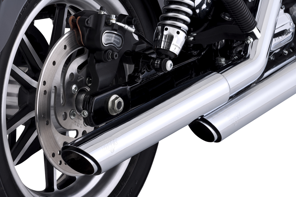 Vance & Hines 3-Inch Twin Slash Slip-On Muffler Chrome 16337