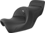 SADDLEMEN Roadsofa* Seat - Carbon Fiber - Without Backrest - Black - GL H88-07-185 - Team Dream Rides