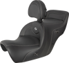 SADDLEMEN Heated Roadsofa* Seat - Carbon Fiber - Includes Backrest - Black H88-07-185BRHCT - Team Dream Rides