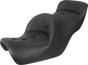 SADDLEMEN Seat - Roadsofa* - Without Backrest - Pillow Top - Black H88-07-181 - Team Dream Rides