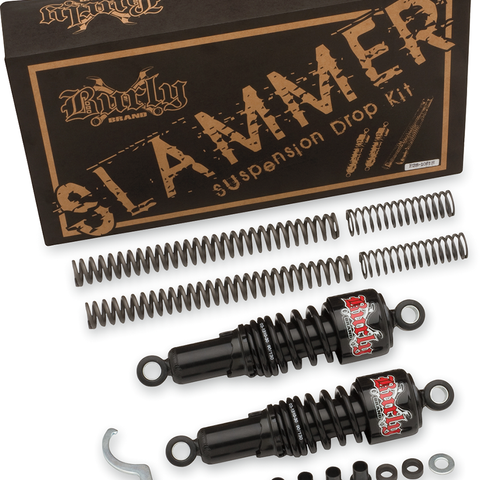 Burly Brand Slammer Suspension Kit for Harley-Davidson XL '88-'03, Chrome B28-1000