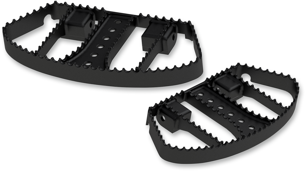 BURLY BRAND MX Passenger Floorboards - Black for Harley-Davidson M8 Softail Models (Part B13-1051B)