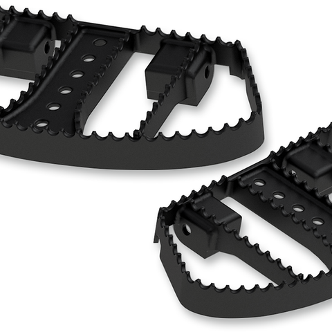 BURLY BRAND MX Passenger Floorboards - Black for Harley-Davidson M8 Softail Models (Part B13-1051B)