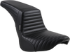 LE PERA Kickflip Seat - Pleated Black for Harley FX/FL 2018-2023, Part LY-590PT