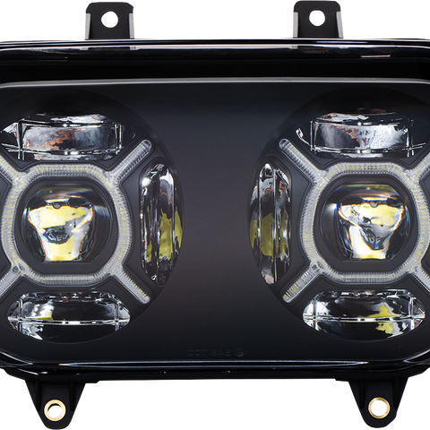 CUSTOM DYNAMICS ProGLOW™ Headlight for Road Glide PG-RG-B with IP67 Waterproof Housing and Color Changing LED Technology