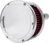 FEULING PARTS BA Series Chrome Air Cleaner Kit with Red Filter – Part #5437