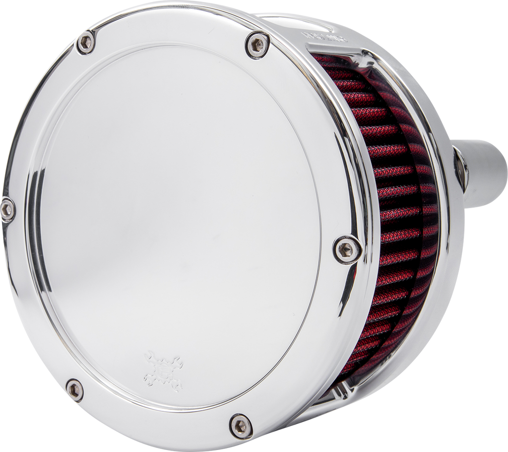 FEULING PARTS BA Series Chrome Air Cleaner Kit with Red Filter – Part #5437