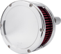 FEULING PARTS BA Series Chrome Air Cleaner Kit with Red Filter – Part #5437