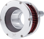 FEULING PARTS BA Series Chrome Air Cleaner Kit with Red Filter Part 5438